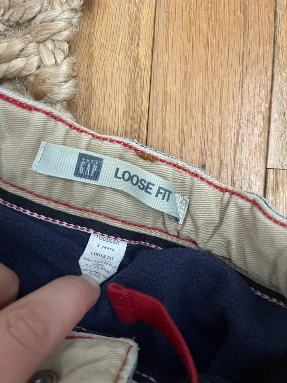 Vintage Gap Fleece Lined Denim Pants